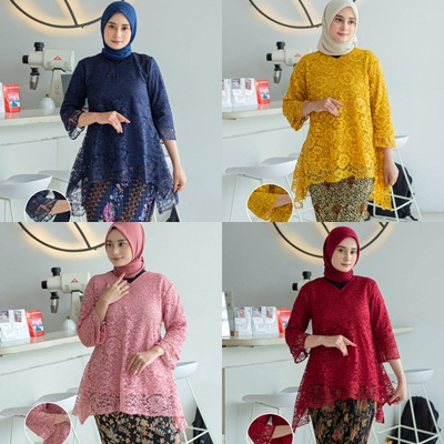 ATASAN RINJANI / REAL PICT ATASAN RINJANI BRUKAT / KEBAYA BROKAT / KEBAYA MODERN / KEBAYA BROKAT NAV