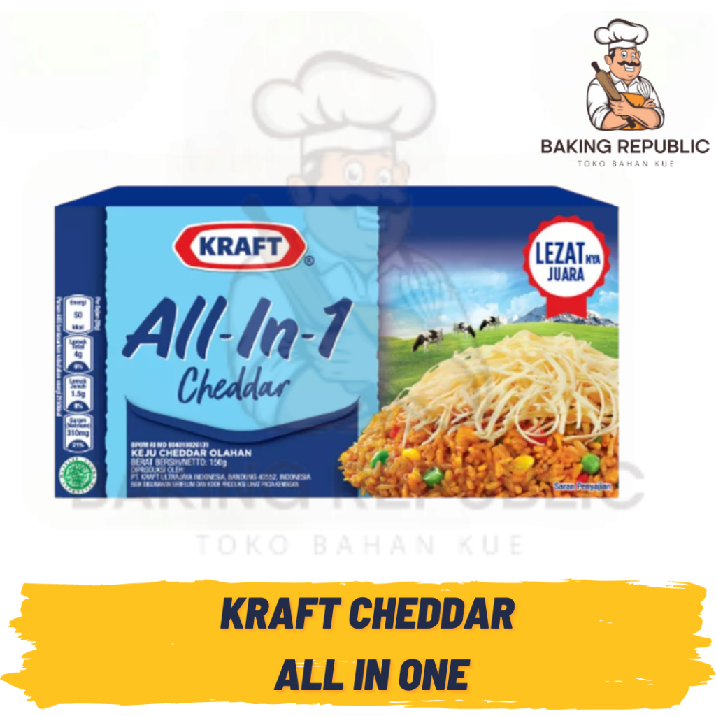 

KRAFT CHEESE ALL IN ONE 150gr EXP. 05-2025 | KRAFT KEJU ALL IN ONE