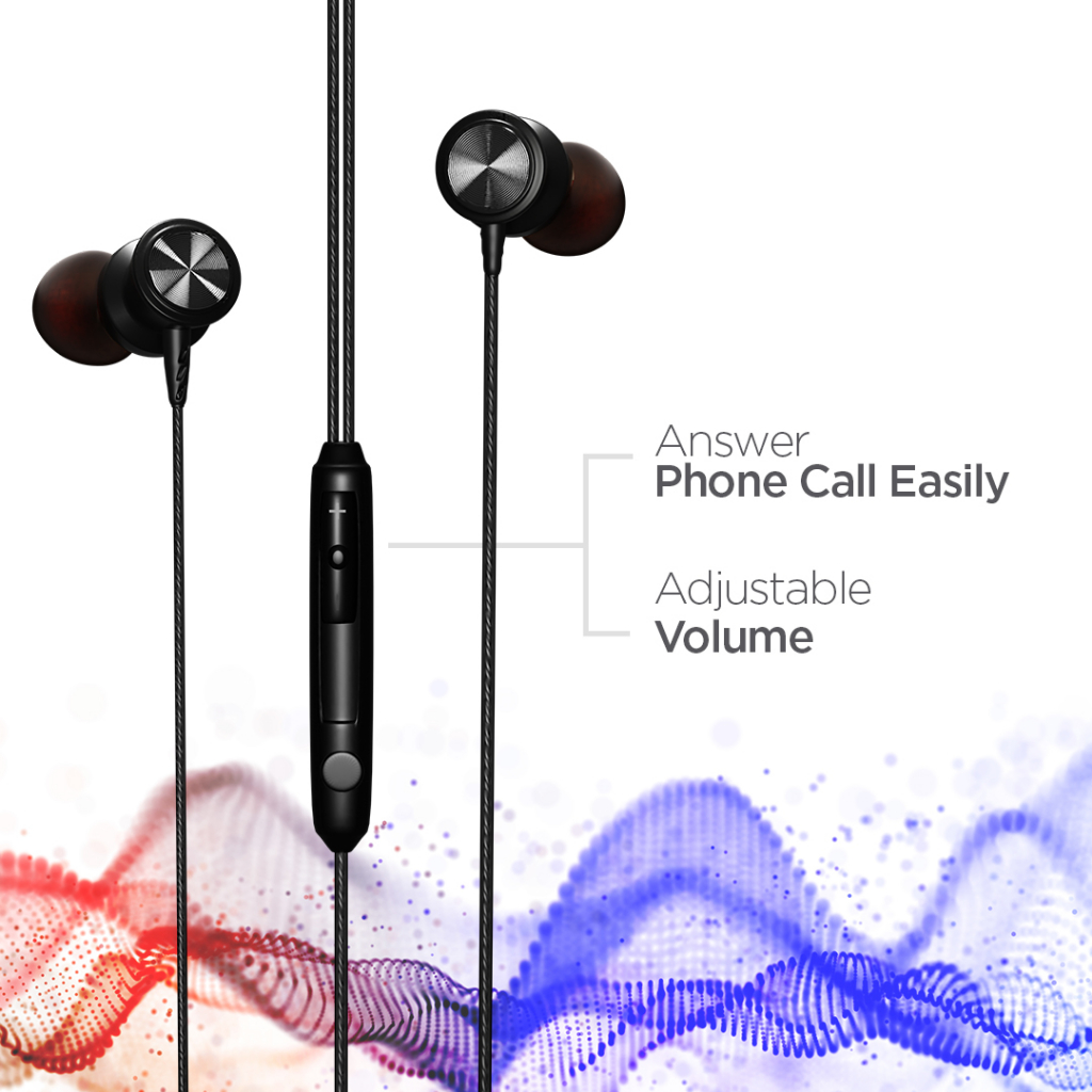 Inbox MI-4 Headset Earphone Jack 3.5mm Stereo Bass with Mic and Volume Control