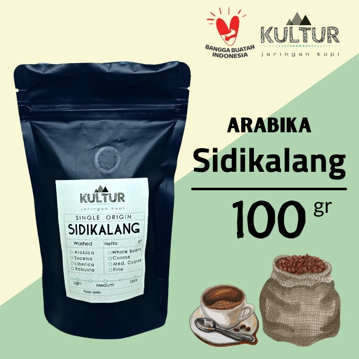 

COFFEE BEAN BIJI KOPI ARABIKA SIDIKALANG PREMIUM 100 GR