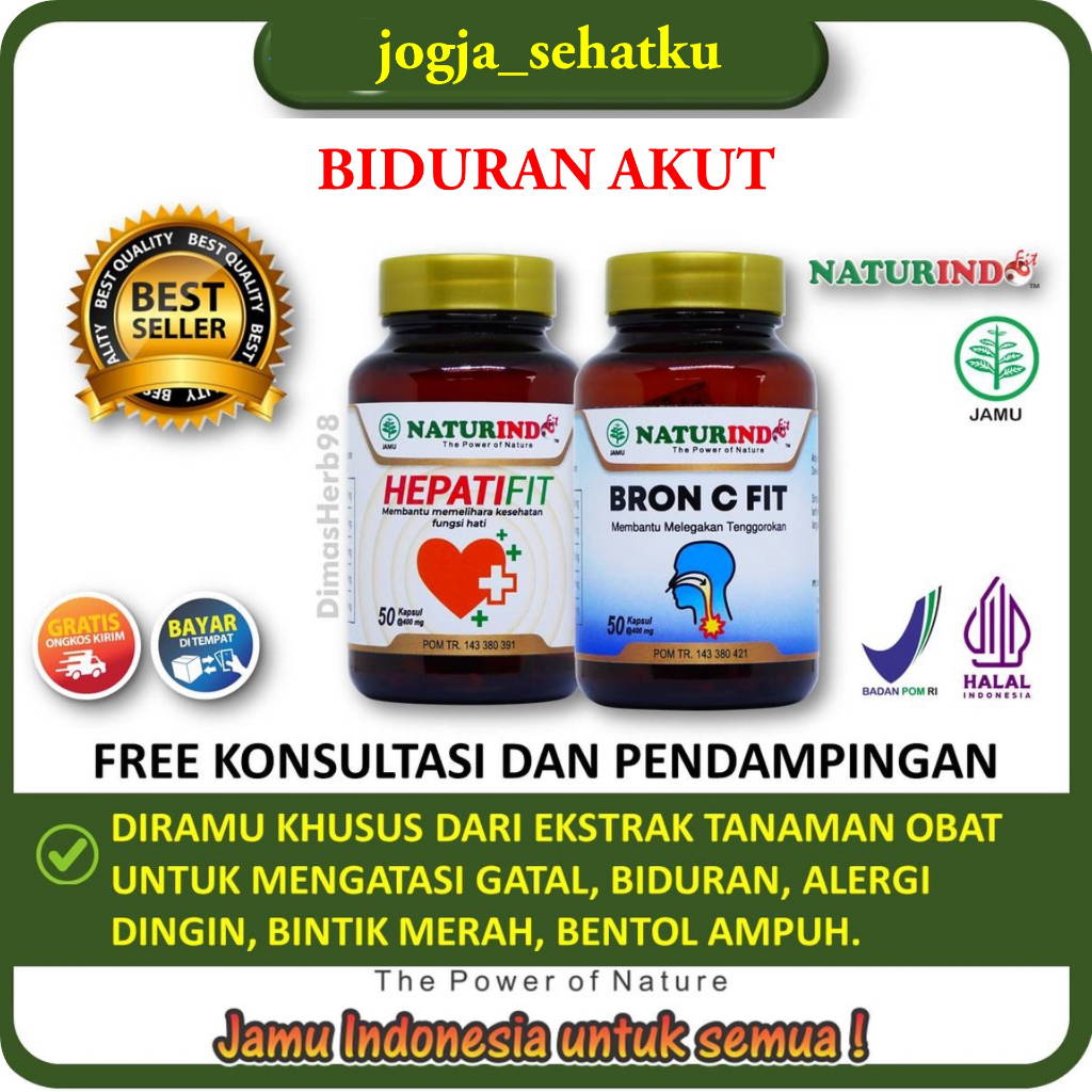 Jamu Herbal Biduran Kronis Kaligata Biduran Akut Gatal Gatal Kulit Alergi Naturindo