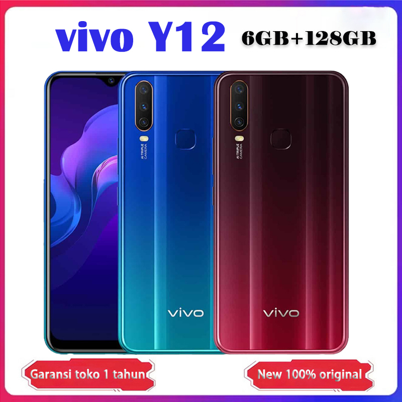 [Ready Stock] VIVO Y12 Ram 4GB/128GB 6GB/128GB Smartphone 6.35'' Layar Penuh 5000mAh vivo y12