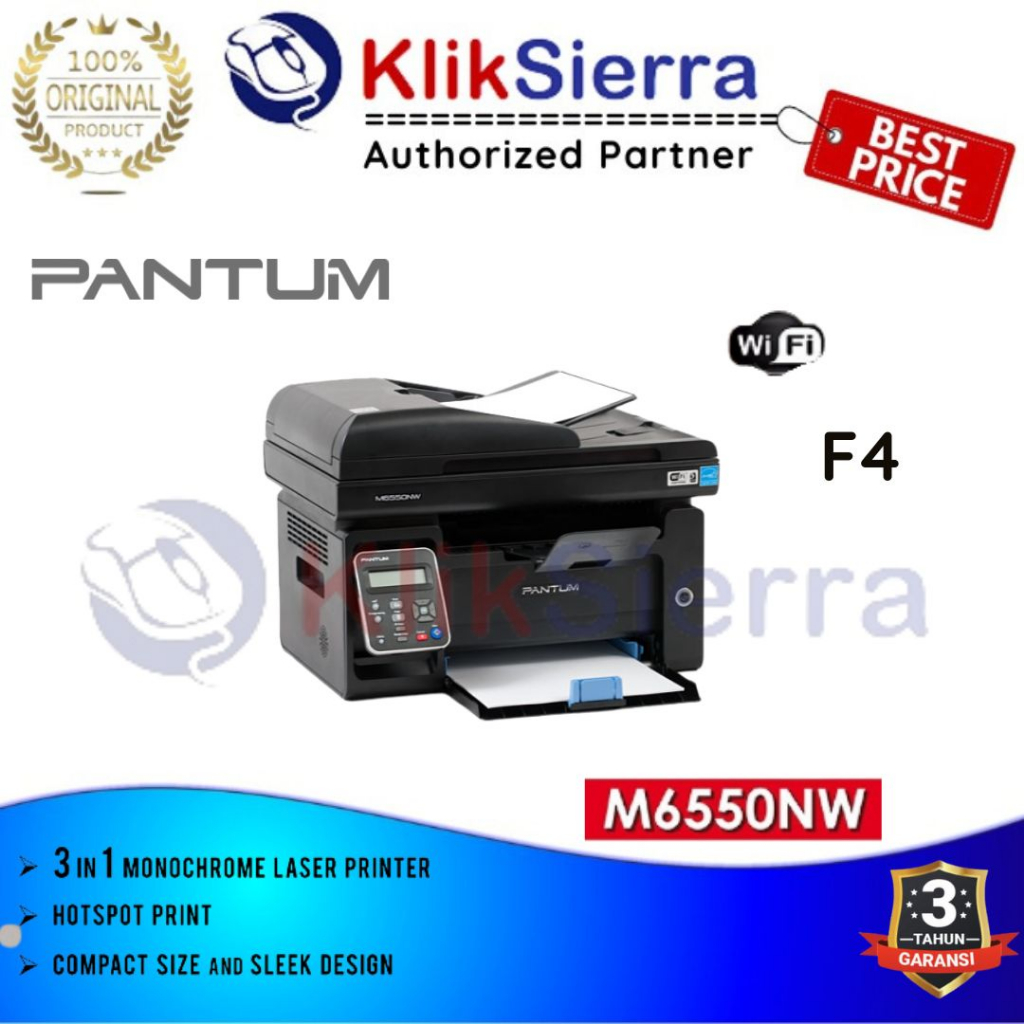 PANTUM M6550NW Printer AIO Mono Laser Multifunction WiFi ADF M6550