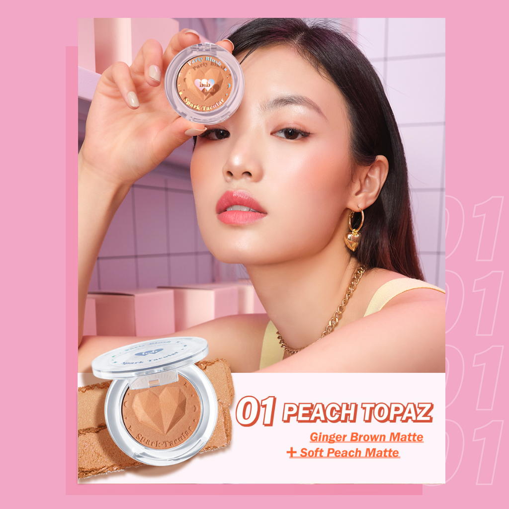 BNB barenbliss Spark-Tacular Party Blush Korea Blush On Pallete Make Up