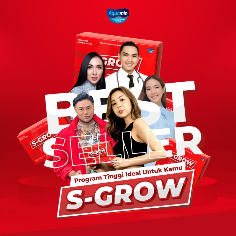 

S-Grow Susu Peninggi Badan Andalan Para Artis dan Selebgram - Paket SILVER