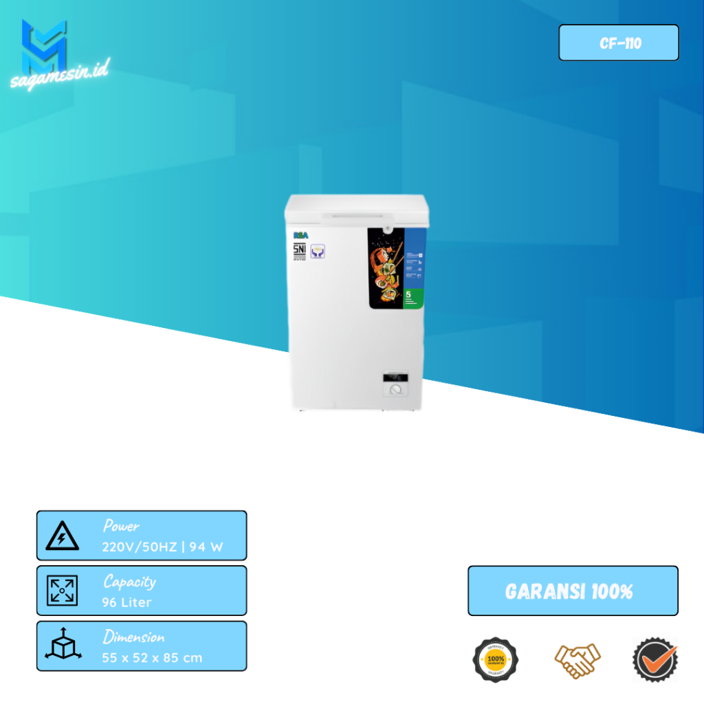Chest Freezer RSA CF-110 | CF-160 | CF-210 | Chest Freezer 1 Pintu | Chest Freezer Kecil | Freezer B