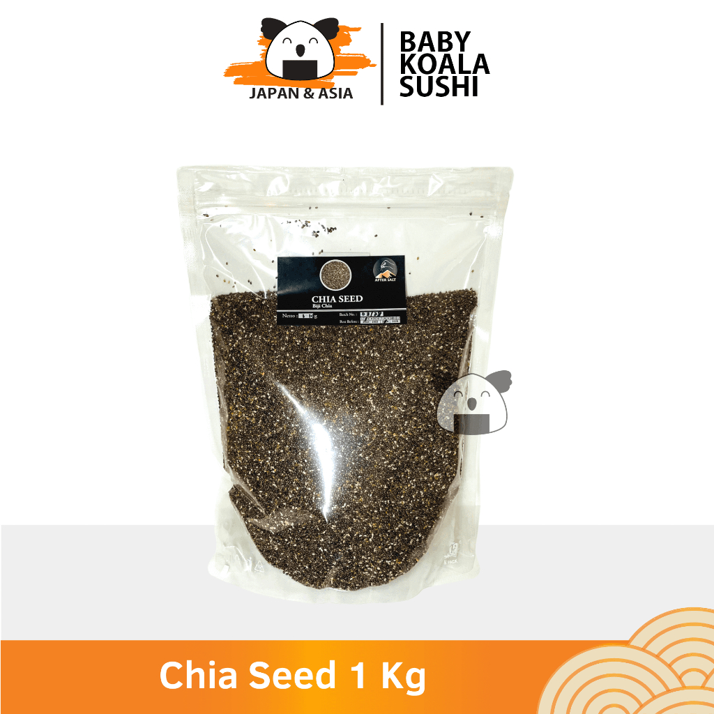 

ORGANIC BLACK CHIA SEEDS Biji Chia Organik 1 Kg │ Import Mexico