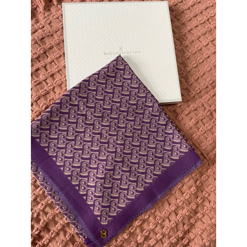 PRELOVED/second buttonscarves - Bimu Voile Square - Majesty