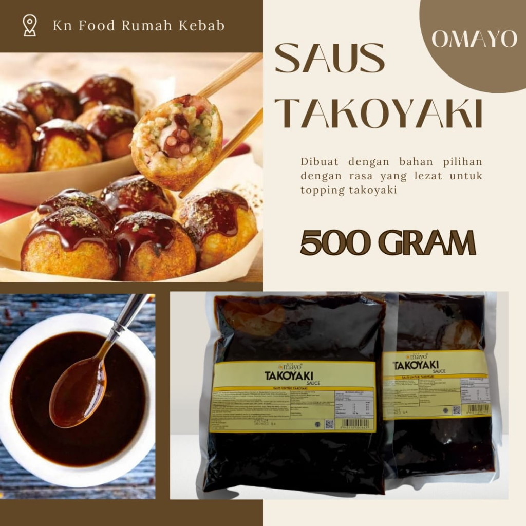 

Saus Takoyaki 500grm / Topping Sauce Takoyaki 500gr
