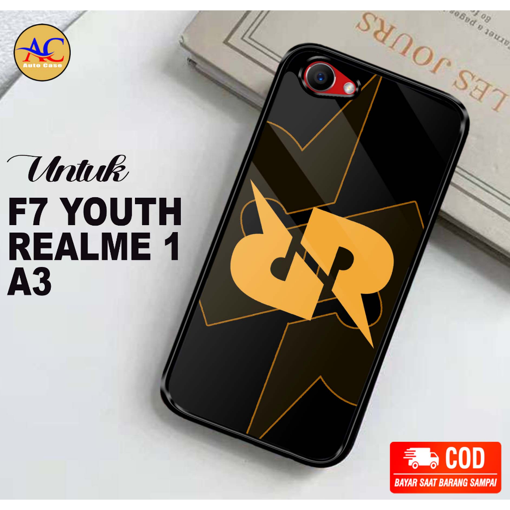 Softcase Glass kaca untuk REALME 1 A3 RRQ Casing Handphone Case Hp Procamera