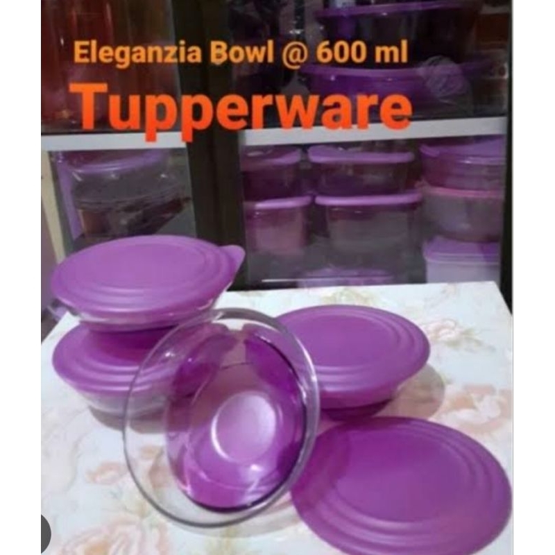 Eleganzia bowl 600ml ungu limited harga /pcs