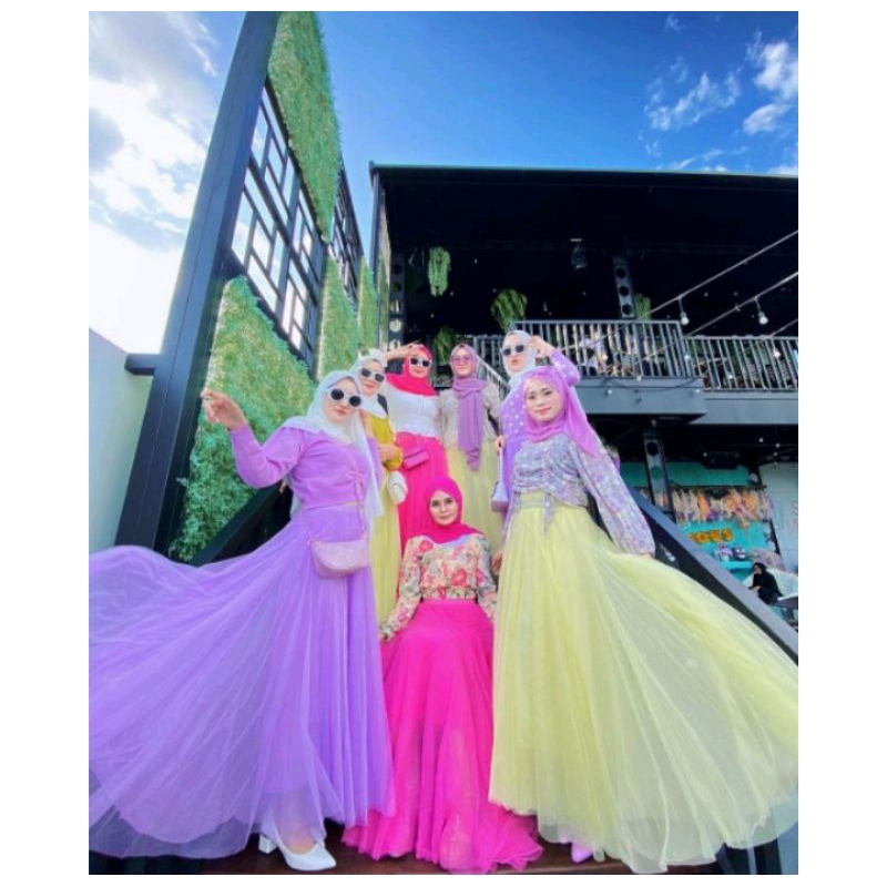 Rok tutu import# Lilac, fanta,tosca,kuning,putih,dusty ungu