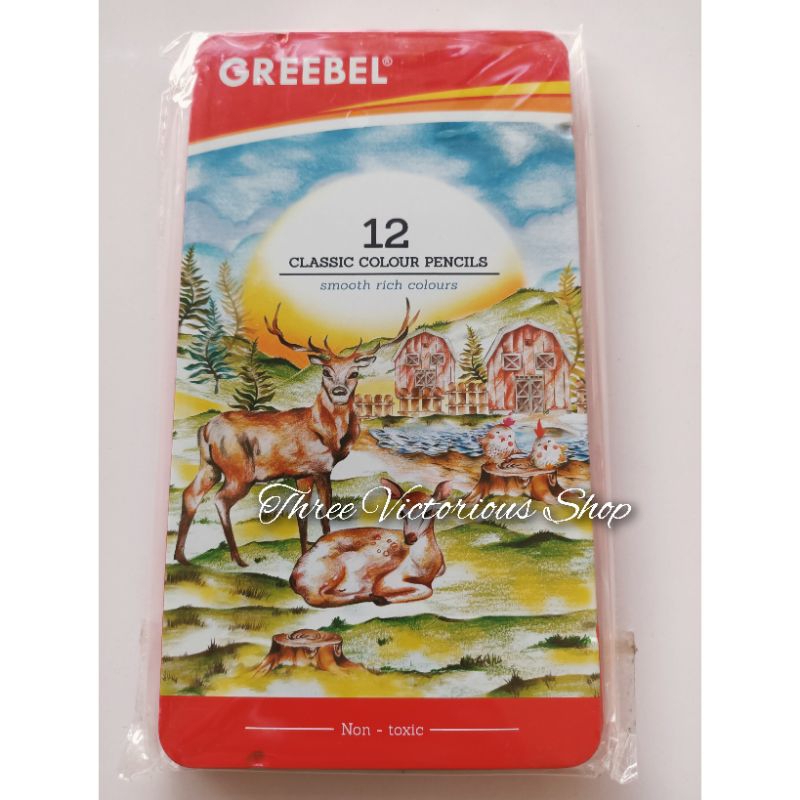 

original greebel classic colour pencil tin case