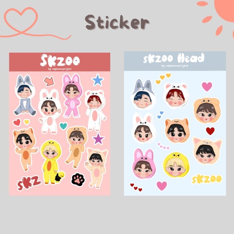 STRAY KIDZ SKZOO sticker pack/deco sticker