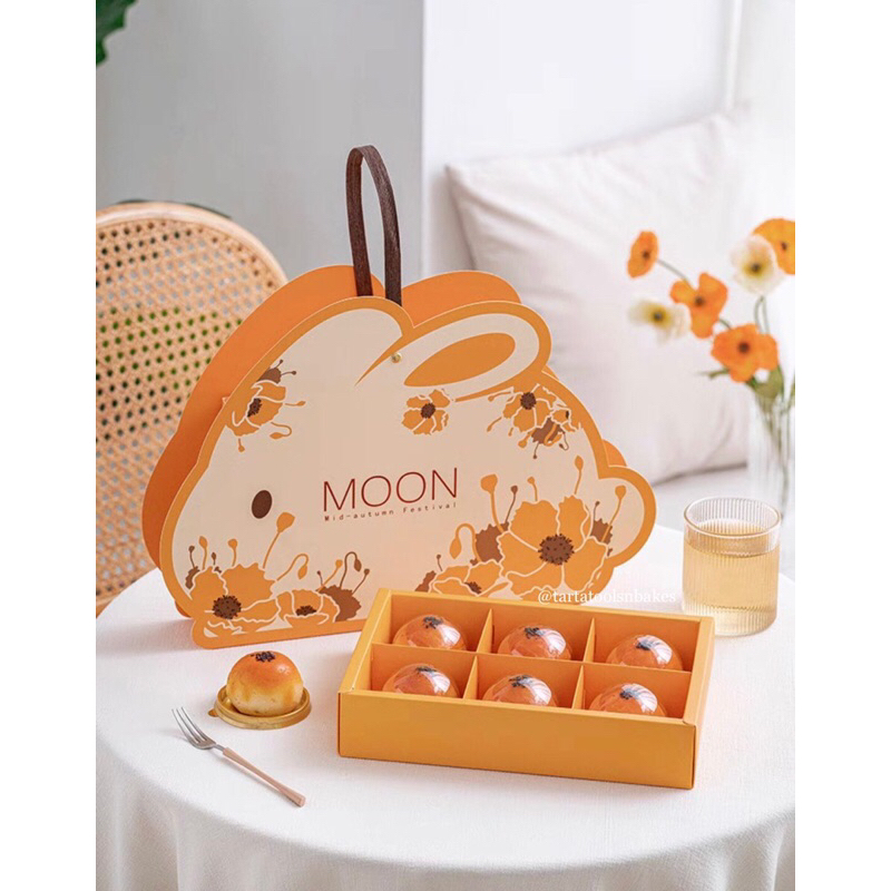 

Kotak Moon Cake + Paper Bag 6x50-80gr | Mooncake Box isi 6 pcs