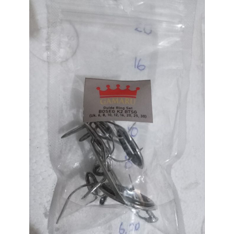 Gamaru Ring guide/mamarit joran pancing 1set isi 9pcs