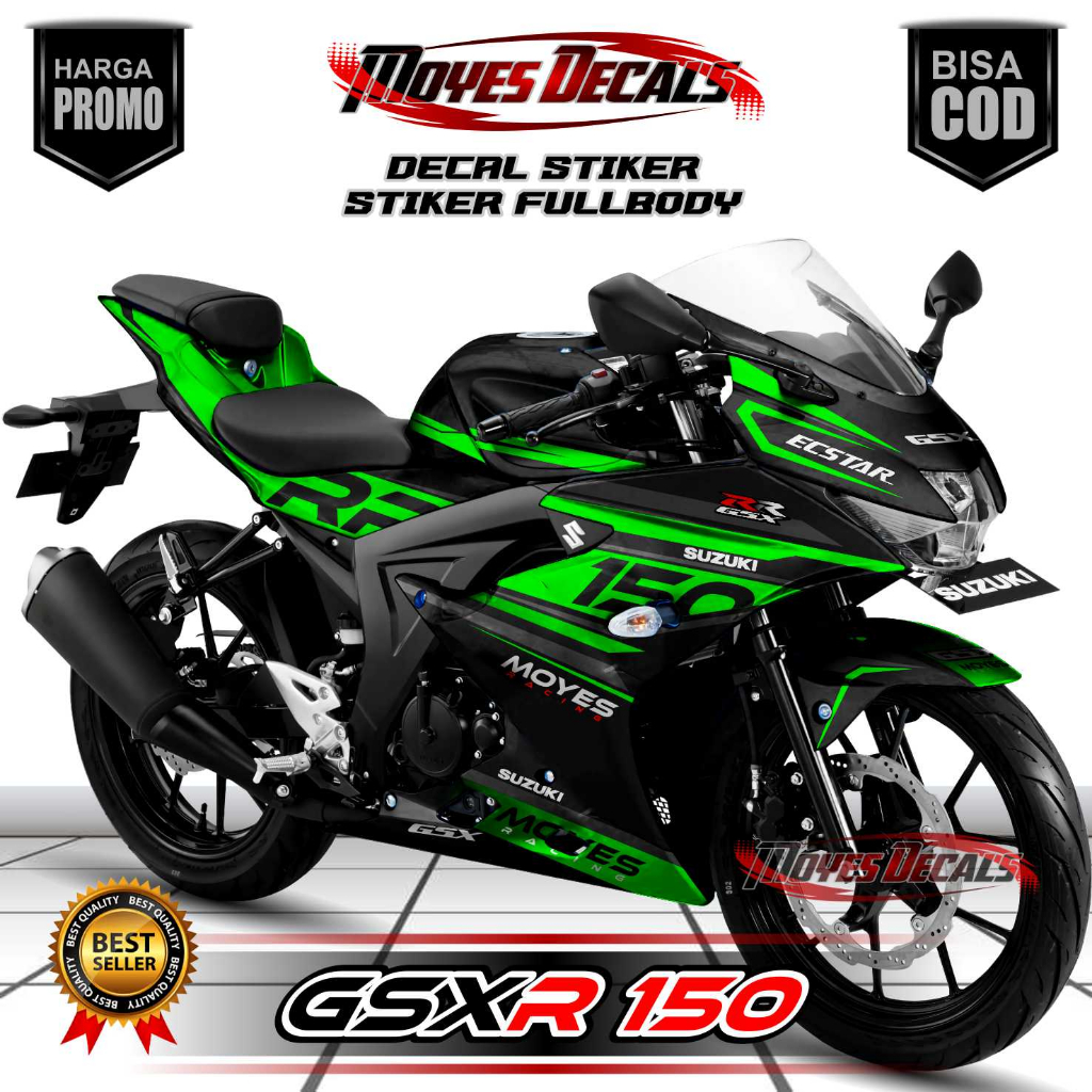 Decal Gsx R150 Full Body Stiker Gsx R150 Full Body Decal Gsx 150 RACING CUSTOM