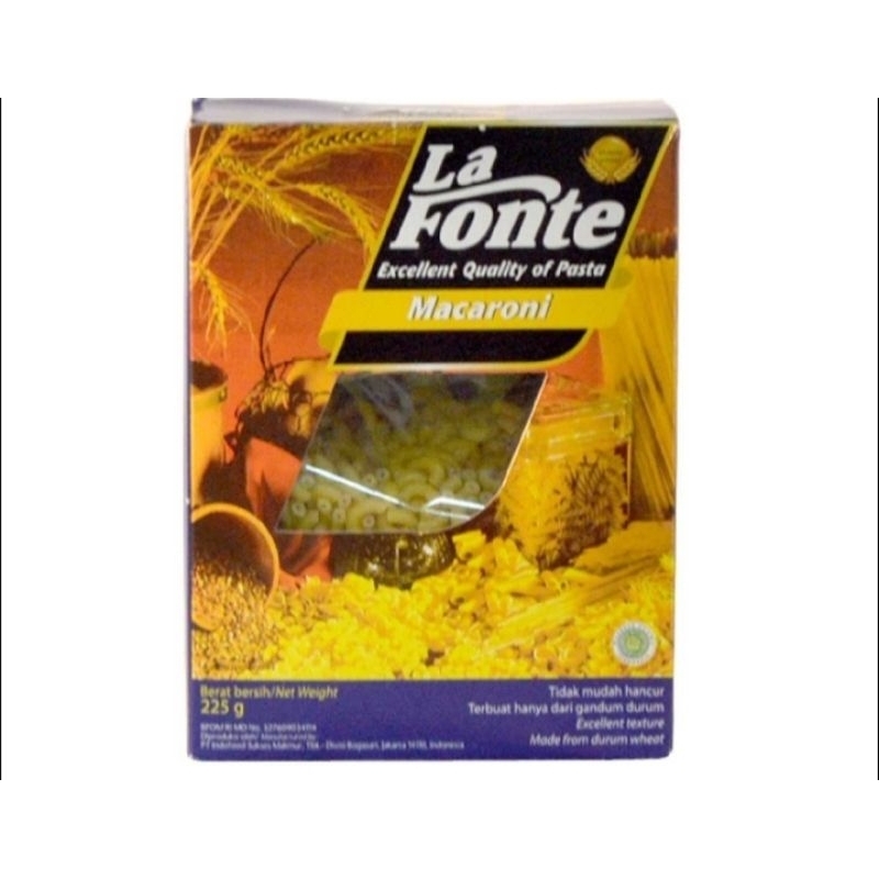 

° La Fonte Macaroni 225gr
