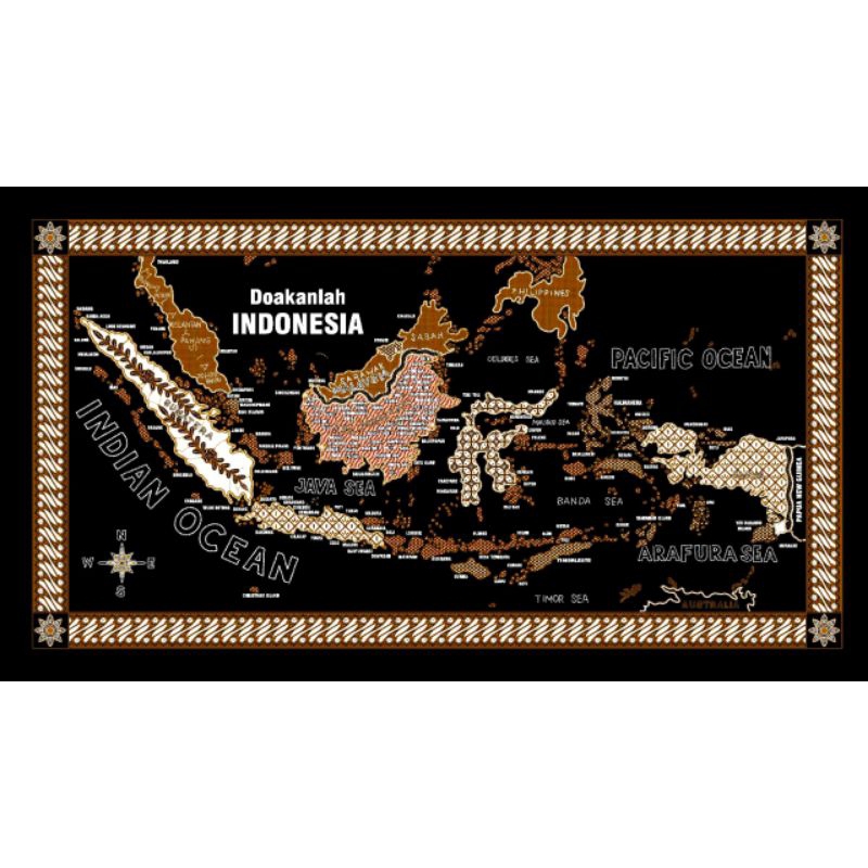 Peta kain batik INDONESIA