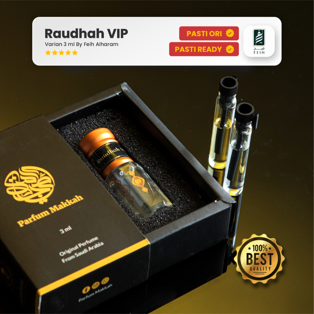 Raudhah VIP -Aroma karpet masjid Nabawi Original Parfum Arab Saudi-