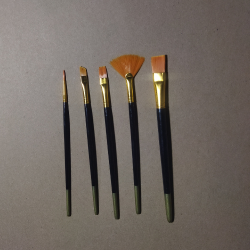 

kuas lukis set 5 pcs painting brush set 5 cocok untuk cat ackril cat minyak dan juga cat air nylon kuas set