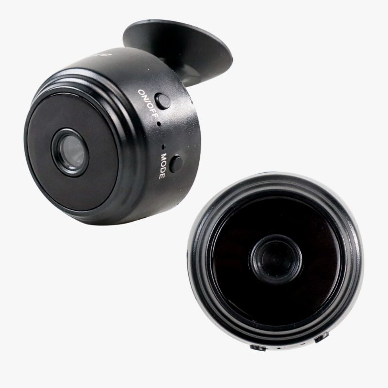 Mini WiFi IP Camera CCTV Wide Angle Nightvison 1080P Tempel Magnetik