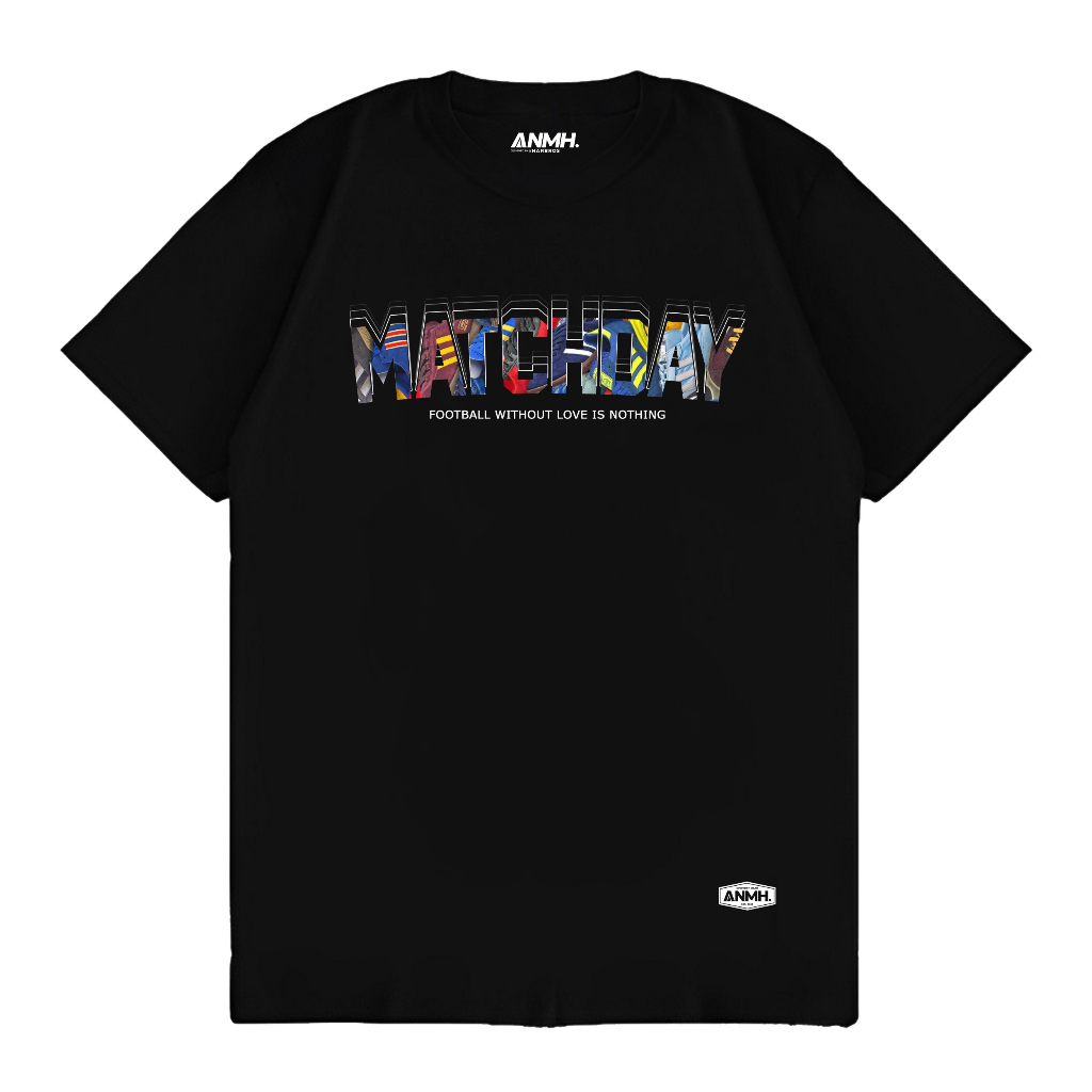 Kaos T Shirt Baju Pria Wanita Casual Matchday Football Holigans Ultras Adidas Original Hitam