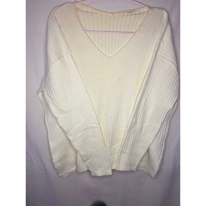 Atasan Rajut Cream C.O.L.Z.A