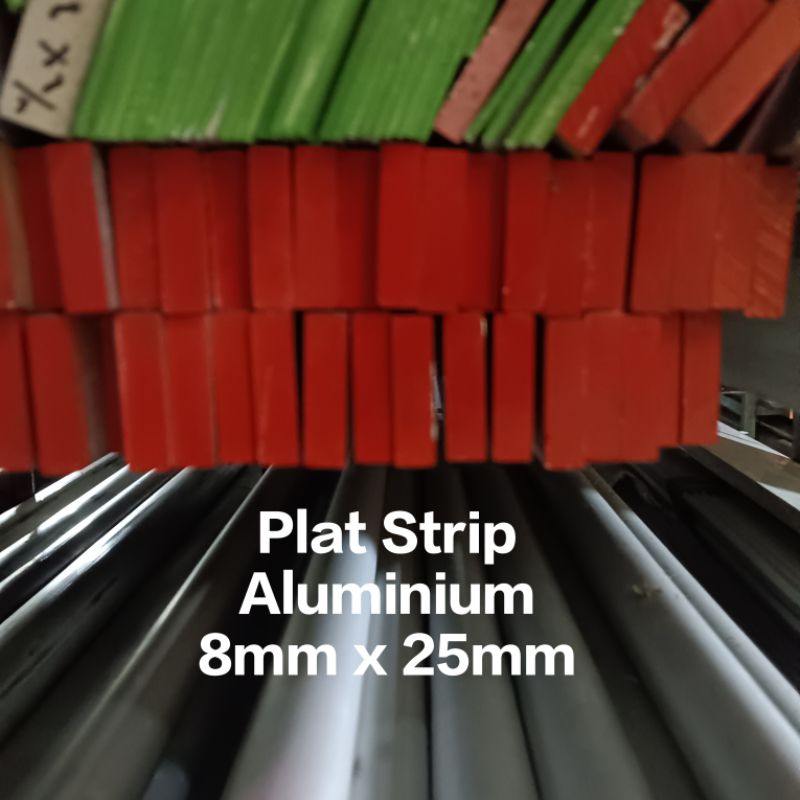 Plat Strip Aluminium 8mm x 25mm x 1200mm