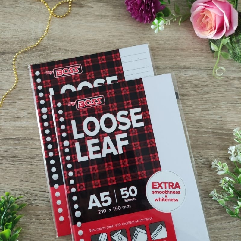 

✨Arvest✨ - Loose Leaf/isi binder - Garis, Polos A5 50 & 100 lembar