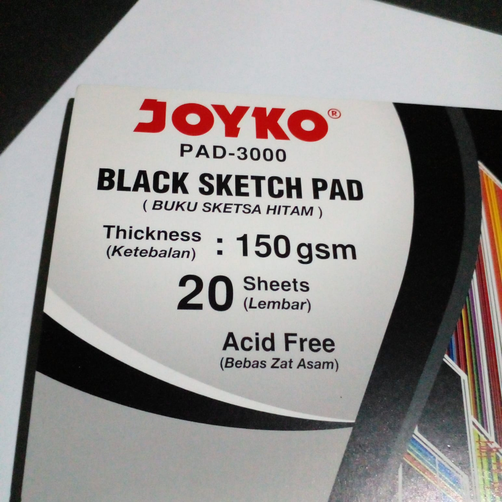 

SKETCH BOOK HITAM / BLACK SKETCH BOOK ukuran A5 merk JOYKO isi 20 lembar
