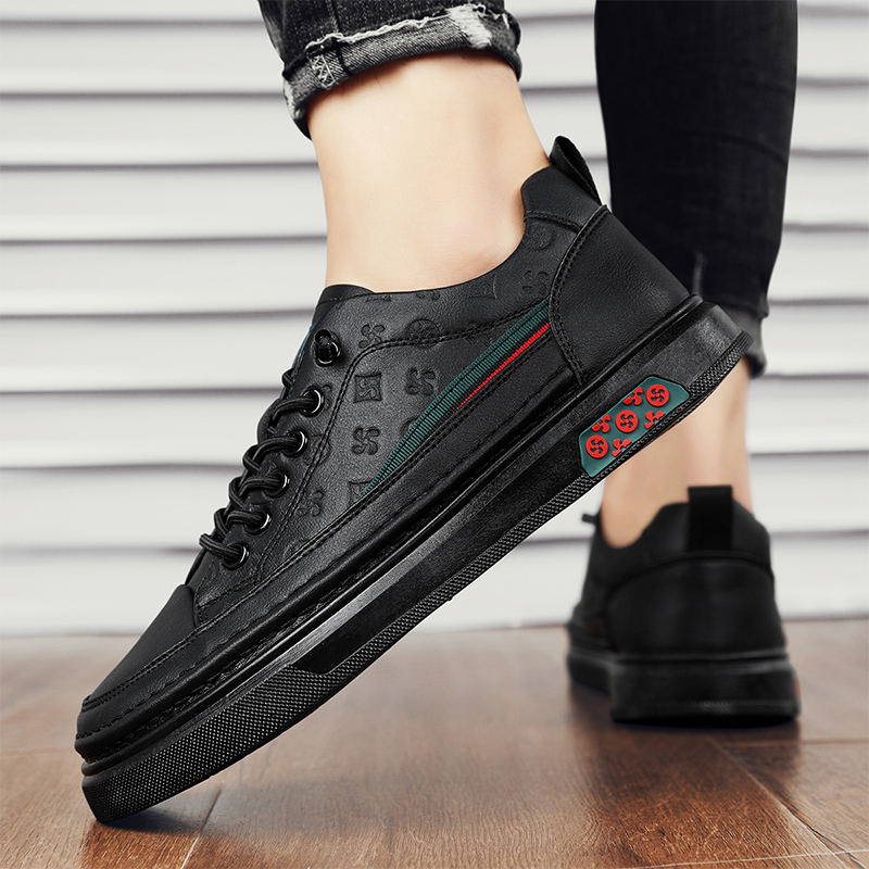 FAVORIT Leedoo Sepatu Kulit Pria Sneakers Pria Casual Sepatu Kerja Kuliah Fashion Kekinian Sepatu