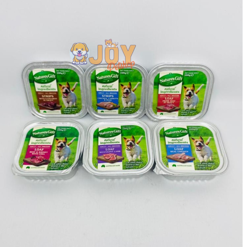 Nature`s Gift Gourmet Tray100gr All Varian - Makanan Basah Anjing