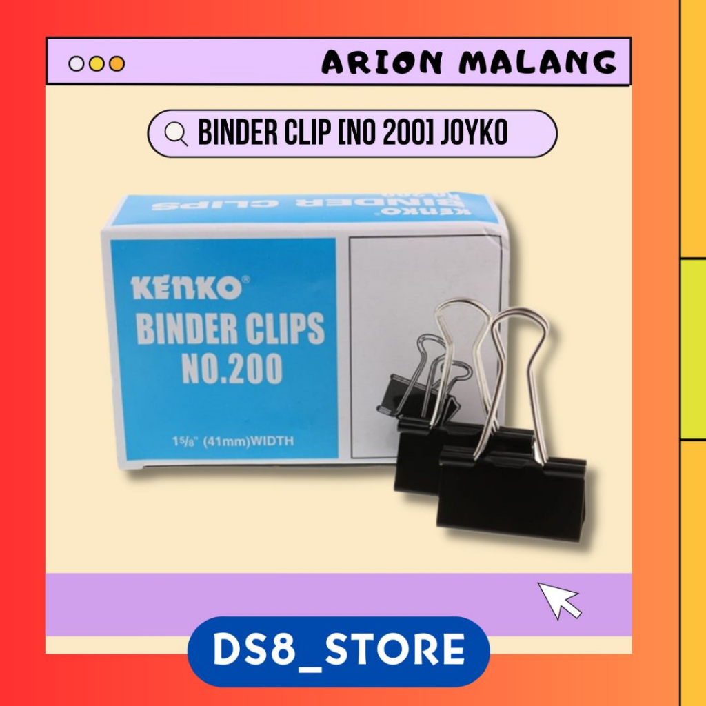 

Binder Clips / Penjepit Kertas No. 200 JOYKO