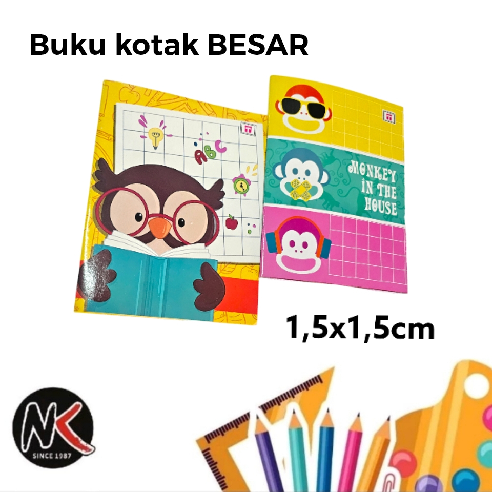 

Buku Tulis Kotak Besar 1,5cm Matematika TIARA 38 Lembar / Buku Mandarin Sedang