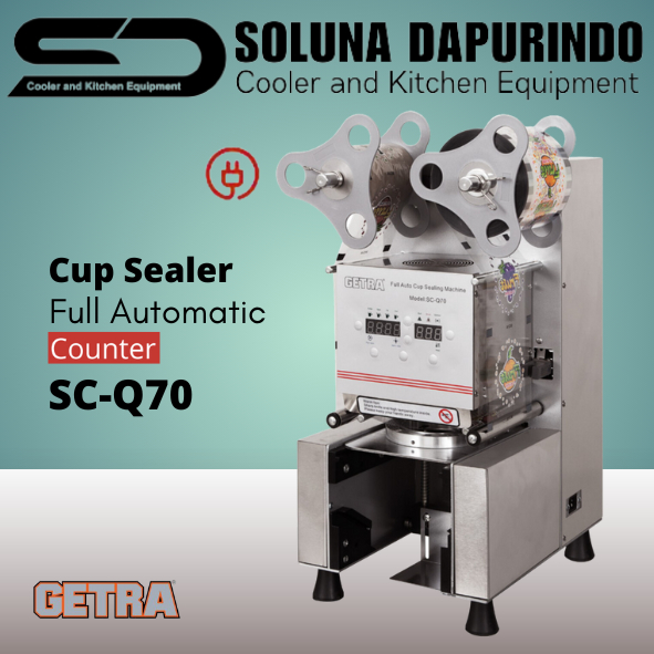 GETRA Cup Sealer SC-Q70 / Mesin Penyegel Gelas Plastik / SCQ70