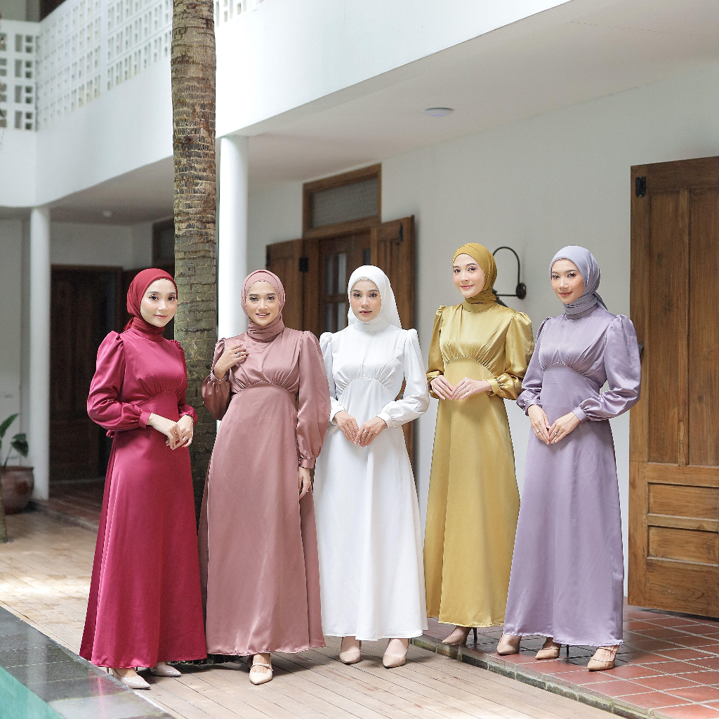 Nadiraa Hijab Fazila Dress/Dress Satin XS-XXL