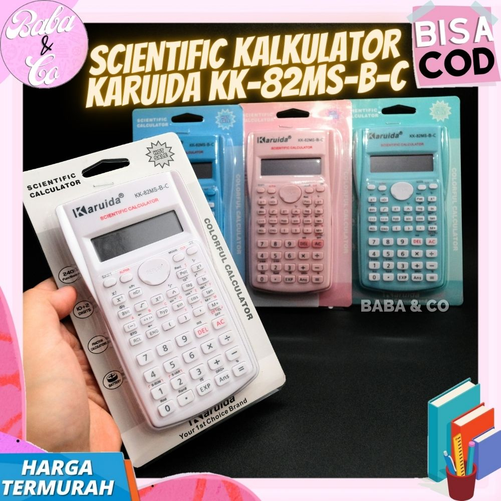 

KALKULATOR SCIENTIFIC KARUIDA KK-82MS-B-C CALCULATOR LUCU UNIK COD KALKULATOR FISIKA IPA KIMIA MATEMATIKA