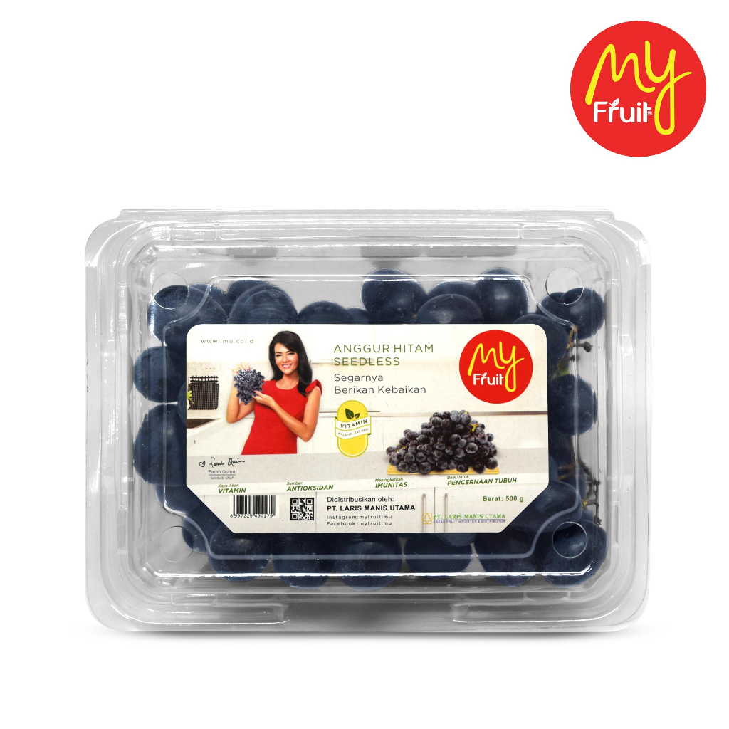 

My Fruit Anggur Hitam Seedless Tanpa Biji 500 gr