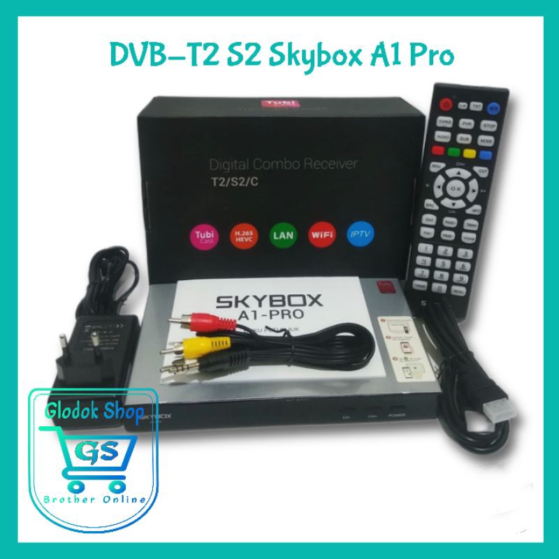 SKYBOX A-1 PRO COMBO AVS PLUS H264 H265 HEVC DVB-S2 DVB-T2 RECEIVER PARABOLA SKYBOX A1 PRO COMBO
