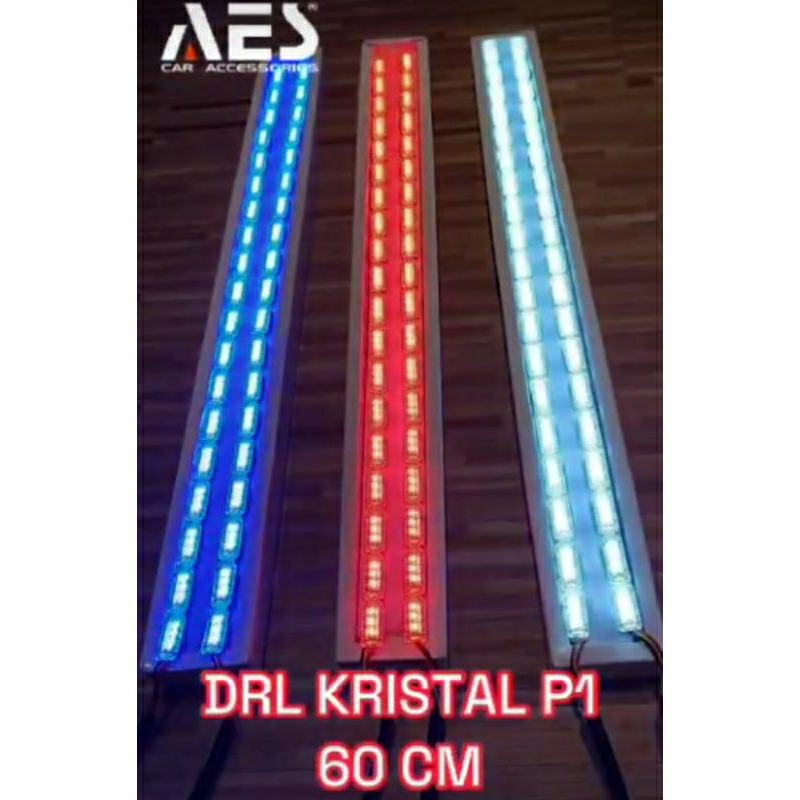 Lampu Alis Mobil Drl Alis Kristal 60 CM Drl P1 UPS Welcome Light Sequential