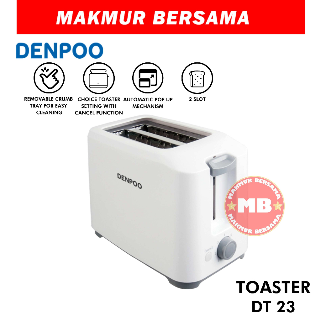 Denpoo Toaster Roti DT 023 D