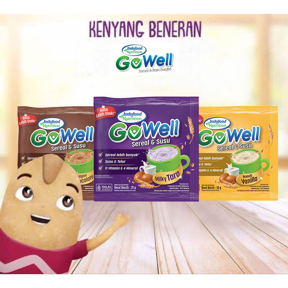 

GoWell sereal & Susu Makanan / Minuman Sereal Renceng