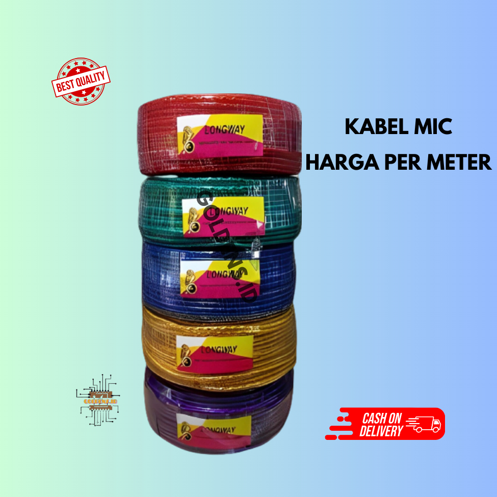 KABEL AUDIO STEREO/ KABEL MIC STEREO/ KABEL MICROPHONE STEREO TRANSPARAN PER 5 METER