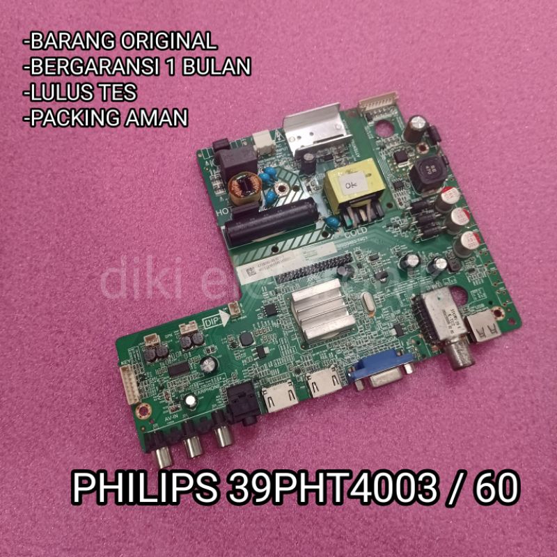 MAINBOARD TV PHILIPS 39PHT4003 MAINBOARD  MOBO MOTHERBOARD MB ORIGINAL