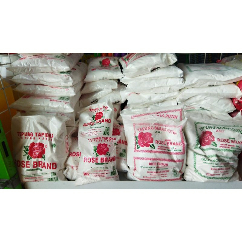 

Aneka Tepung Rose Brand Tapioka / Beras / Ketan