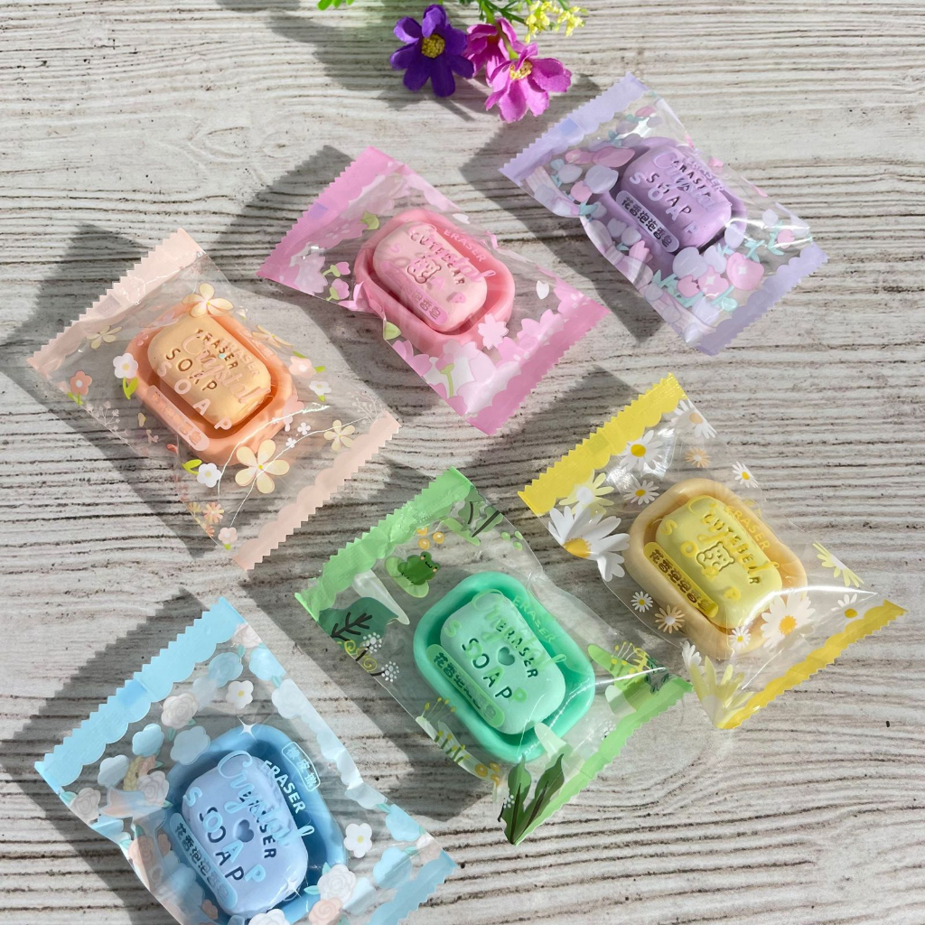

Penghapus cute bentuk Sabun Batang / Eraser unik bentuk Soap TERMURAH ready 6 Warna Alat Tulis Sekolah dan Kantor Kekinian Fancy Best Seller Terlaris Favorit bisa Grosir dan COD