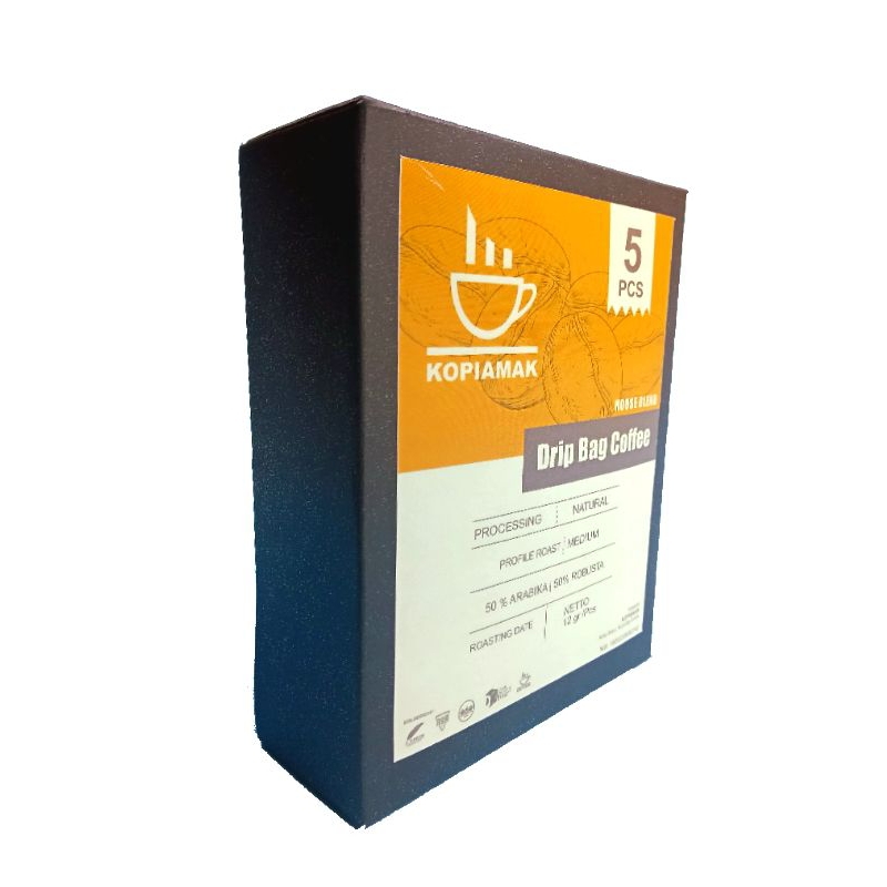 

Drip Bag Coffee | House Blend | 50 Arabika/50 Robusta | 12g/sachet | 5 sachet