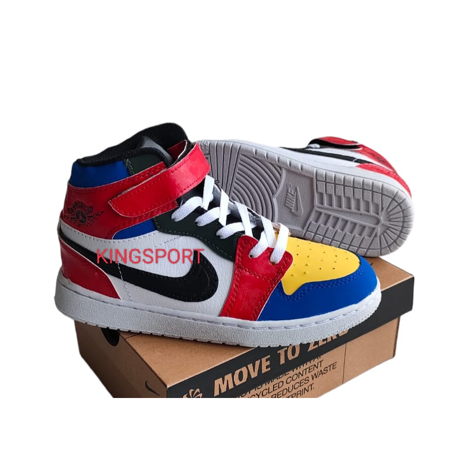 Sepatu Sport nike Air Jordan anak Terbaru Bonus kaos kaki Unisex