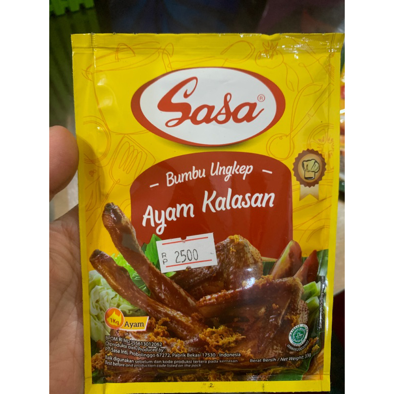 

sasa bumbu ungkep ayam kalasan @33gr